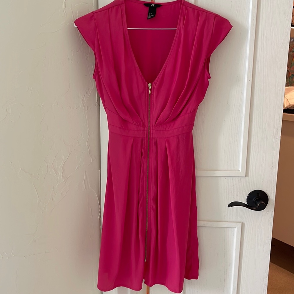 Hot pink dress